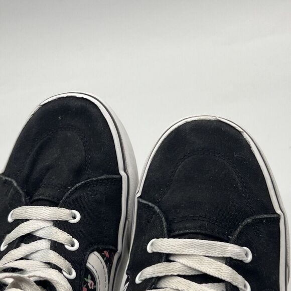 Vans Wedge Hi Black/Floral Womens Size 5.5 Skate Shoes Sneakers Shoes - Picture 10 of 10